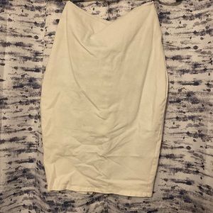 White, medium pencil skirt, forever 21